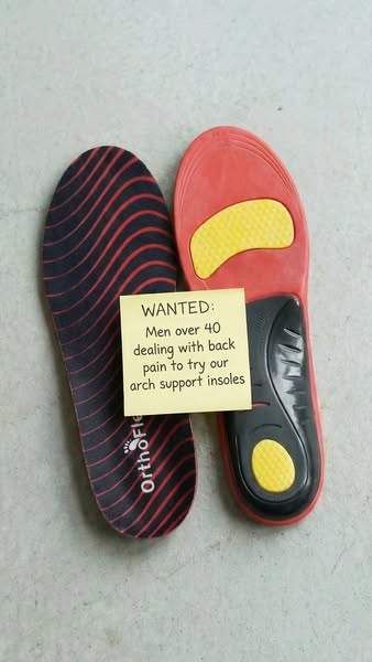 OrthoFlexx ad: Arch Support that Doesn’t Collapse