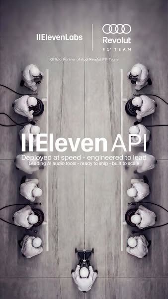 ElevenLabs ad: One API. Endless audio use cases.