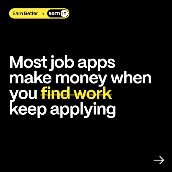 EarnIn ad: Career support without the paywall