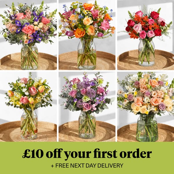 Bloom & Wild ad: £10 off your first order