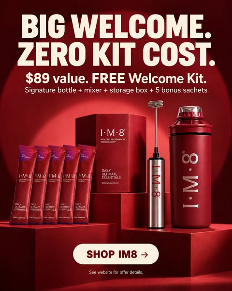 IM8 ad: Free IM8 Welcome Kit With Subscription