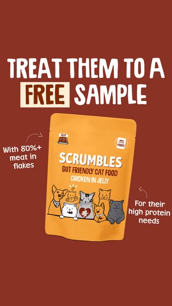 Scrumbles ad: Request to try a FREE pouch!