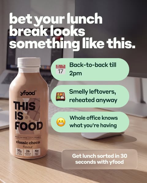 yfood ad: 👉 5 drinks for £15.95