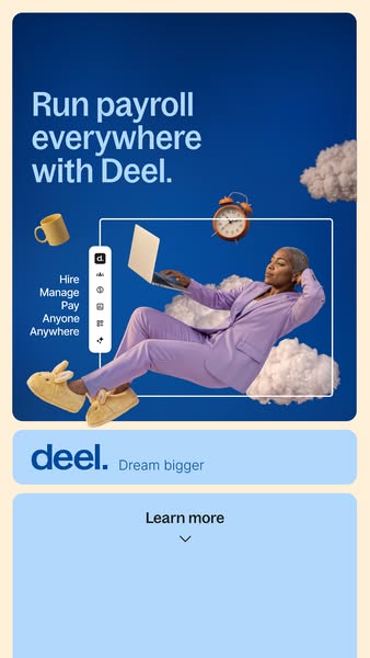 Deel ad: Global payroll that finally makes sense