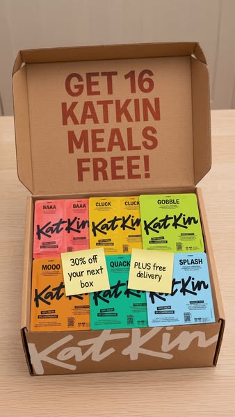 KatKin ad: 100% fresh meat for healthy cats