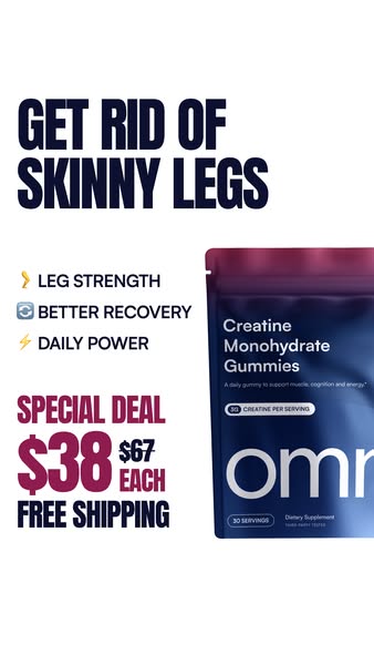 OMNI Longevity ad: Creatine Made Delicious 🍉 🍑