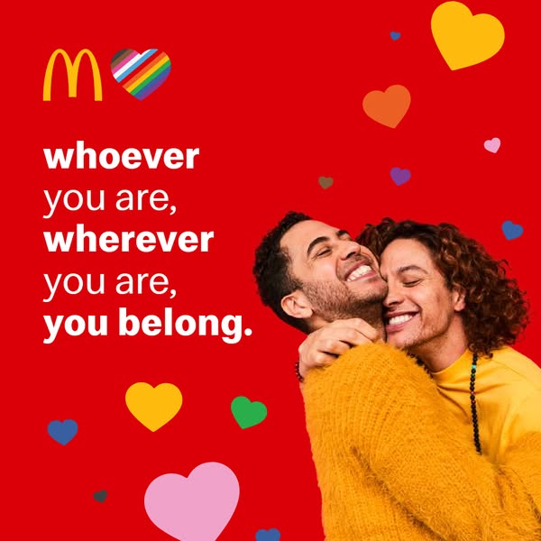McDonald's ad: Stand proud. Love loud.