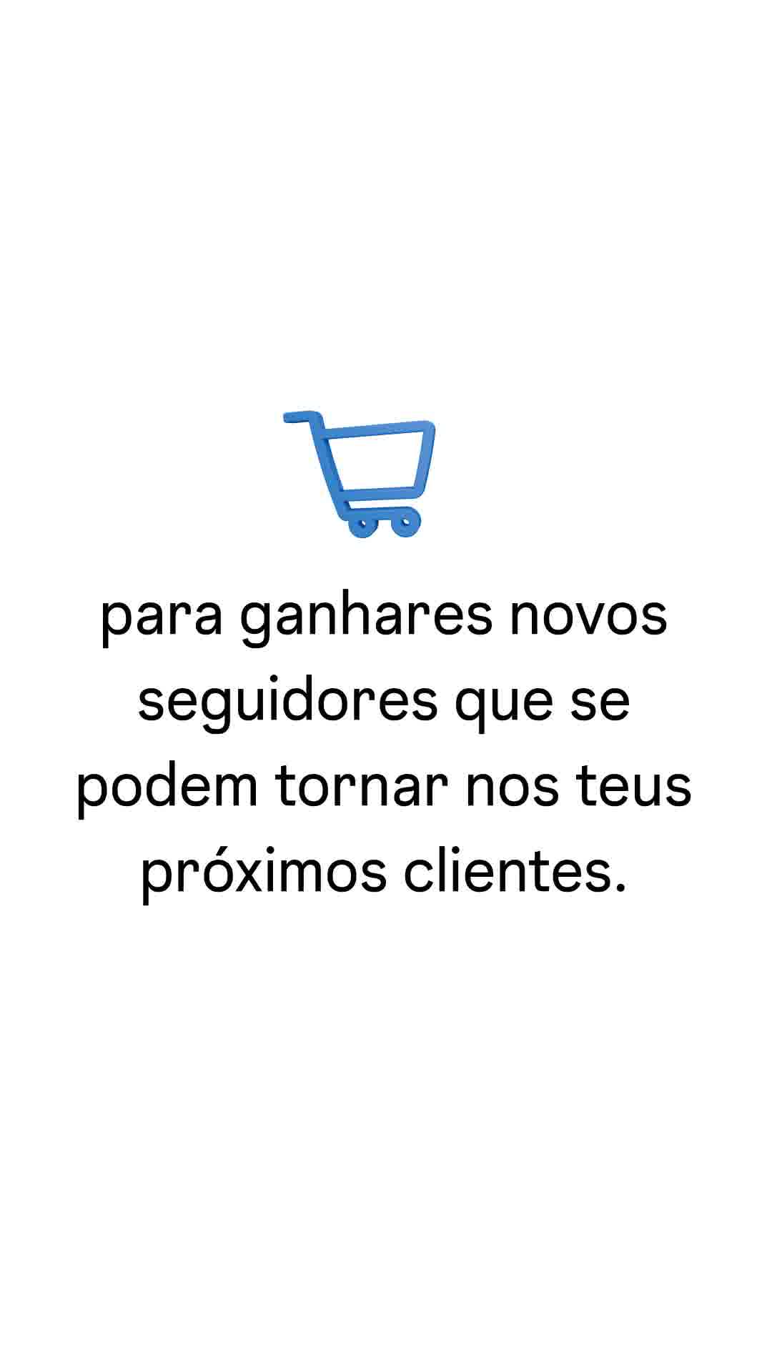 Instagram for Business ad: Apresenta o teu anúncio hoje.