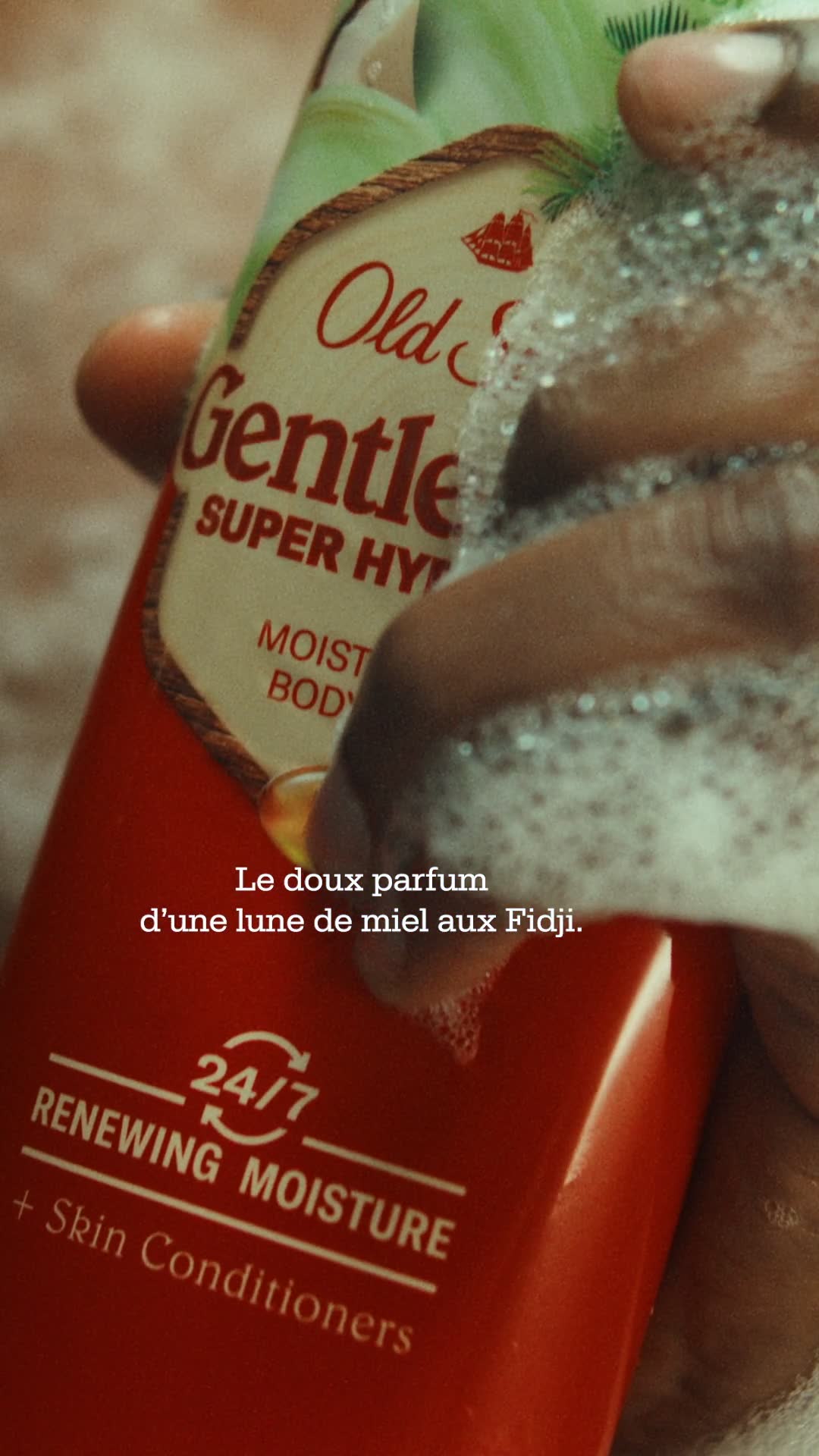 Old Spice ad: Quoi de mieux que des vacances aux Îles Fidji? Des vacances aux Îles Fidji avec le déodorant Old Spice Fidji.
