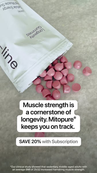 Timeline Longevity ad: Save 20% On Mitopure®