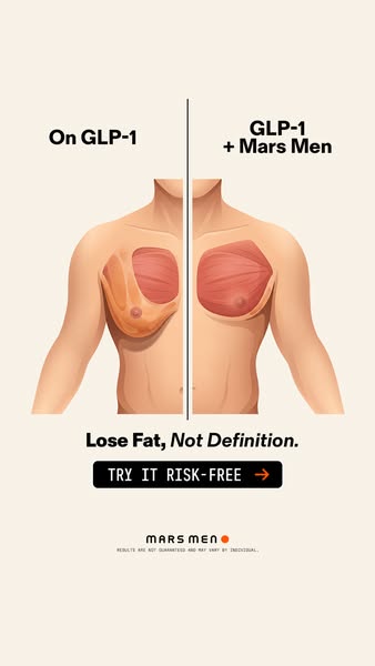 Mars Men ad: What GLP-1 Does to Your T Levels