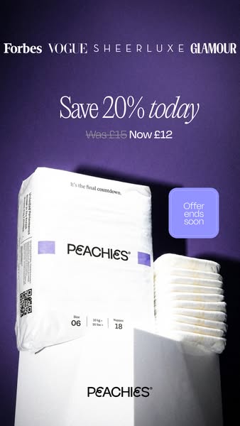 Peachies ad: Try them today for £12 🎉