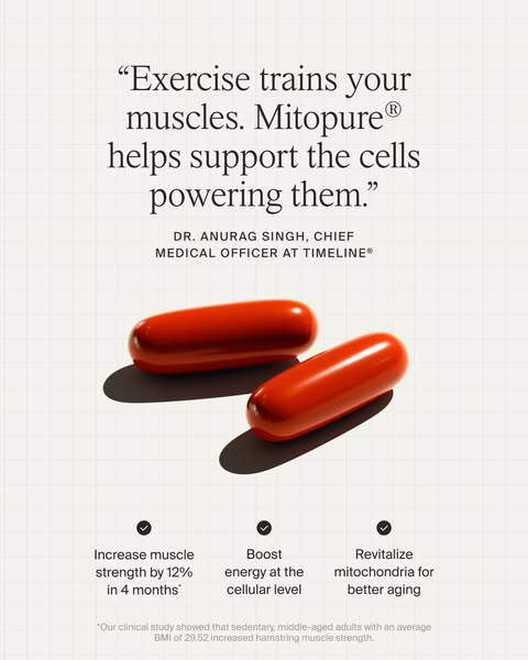 Timeline Longevity ad: No Other Supplement Does This