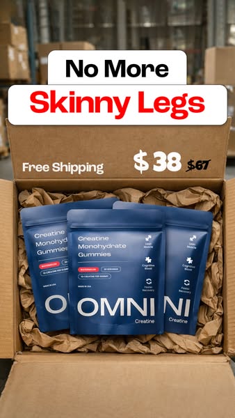 OMNI Longevity ad: Creatine Made Delicious 🍉