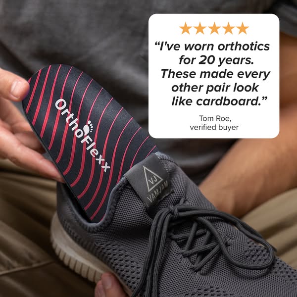 OrthoFlexx ad: Arch Support That Doesn't Collapse