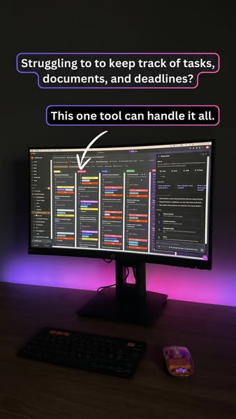 ClickUp ad: Every app, AI agent, and human in one place.