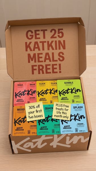 KatKin ad: 100% fresh meat for healthy cats