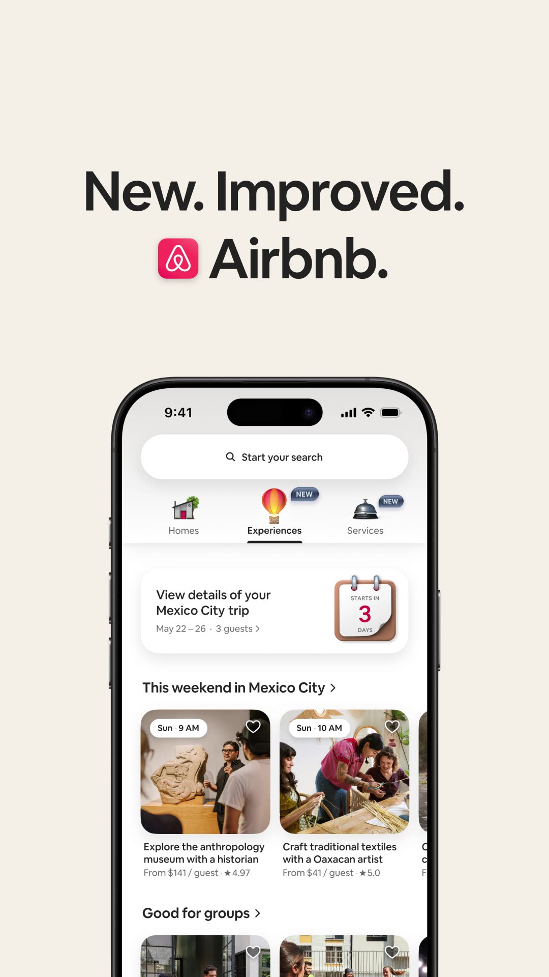 Airbnb ad: Get more in the new Airbnb app