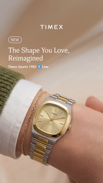 Timex ad: New Size. New Bracelet.