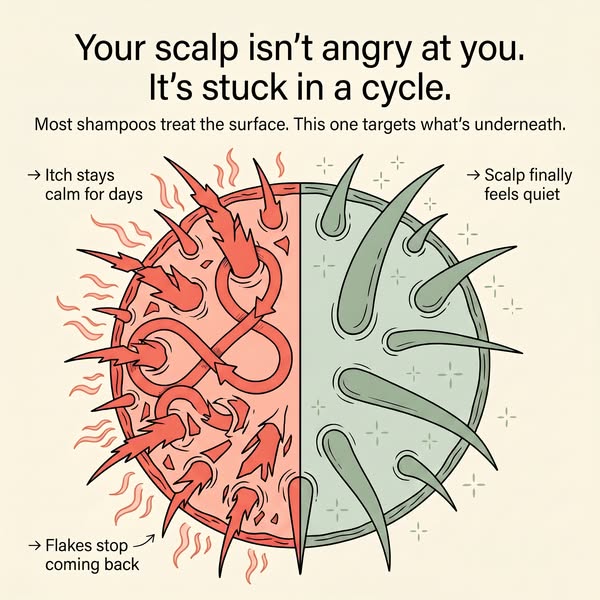 UpCircle ad: Not Dandruff? It’s Inflammation 😱