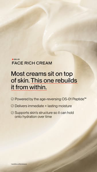 OneSkin ad: NEW OS-01 FACE RICH CREAM