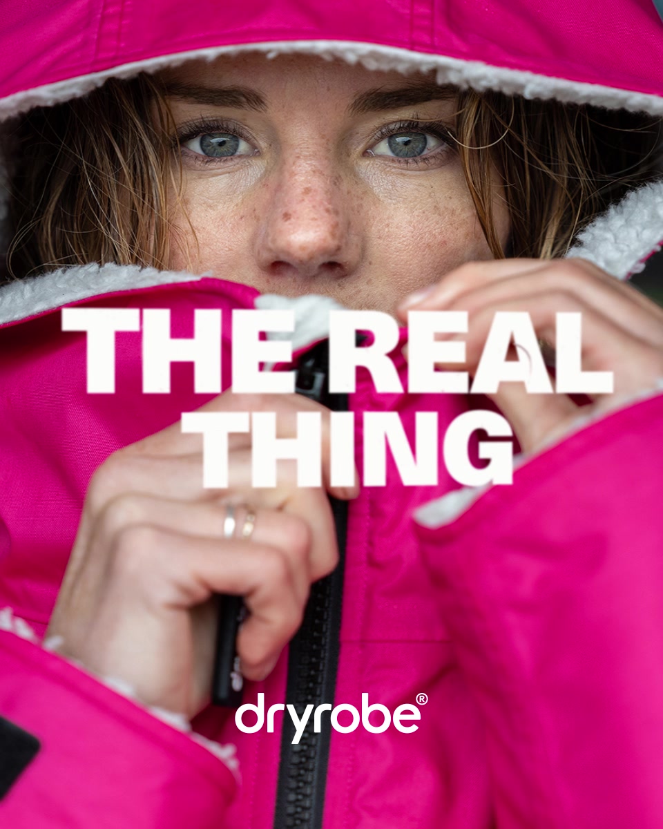 dryrobe ad: Live Young. Dry Fast.