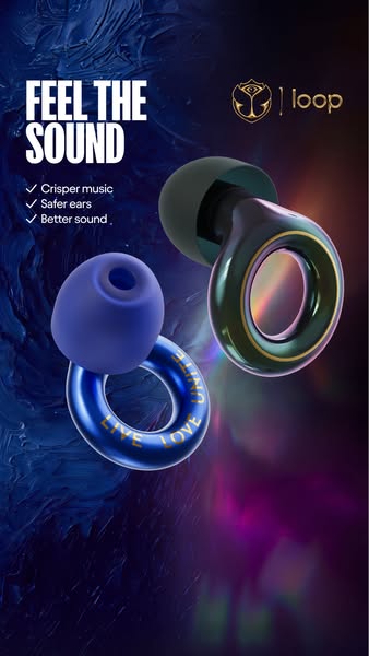 Loop ad: Official Tomorrowland earplugs
