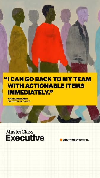 MasterClass ad: Apply For Free Today