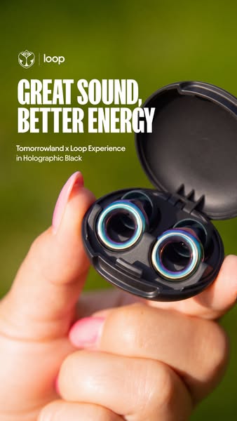 Loop ad: Official Tomorrowland earplugs