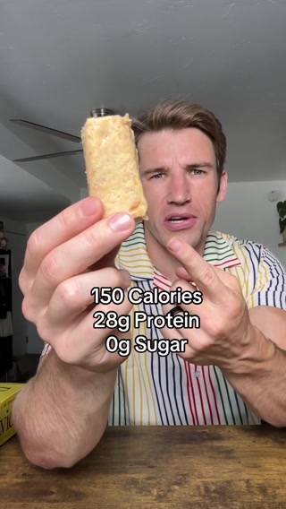 David Protein ad: 28g Protein. 150 Calories. 0g Sugar.