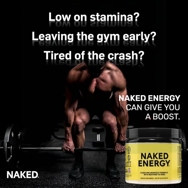 Naked Nutrition ad: Clean Energy. No Compromises.