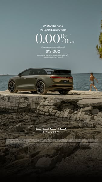 Lucid Motors ad: Make your move. Offer ends 9/30.