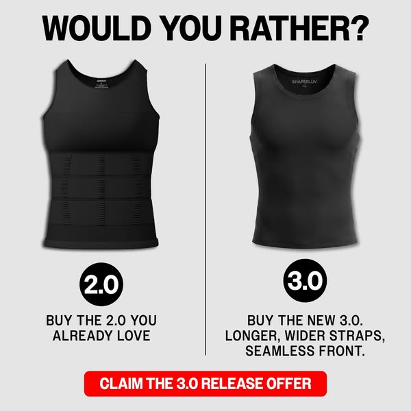Shaperluv ad: LOOK LEANER IN 10 SECONDS — 5 TANKS $50