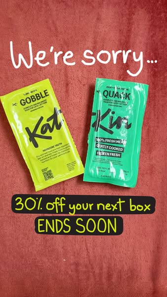 KatKin ad: 100% fresh meat for healthy cats