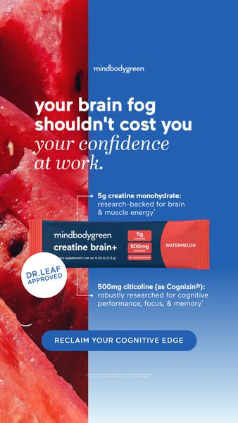 mindbodygreen ad: 🧠 Support your brain for life with creatine backed by science 🧬*