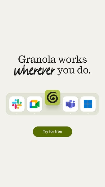 Granola ad: The AI notepad for meetings