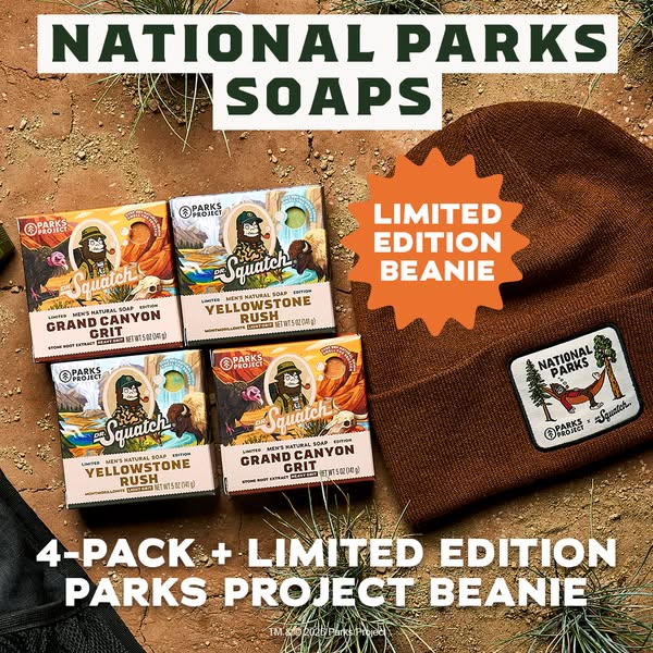 Dr. Squatch ad: 🏔️ NEW: NATIONAL PARK SOAP