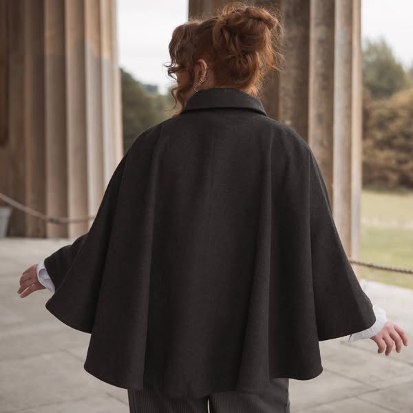 Snag Tights ad: Maximum drama, minimum effort: Meet the Collared Cape 🩶