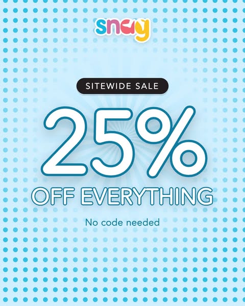 Snag Tights ad: 25% OFF EVERYTHING: Snag's Sitewide Sale Starts Now!