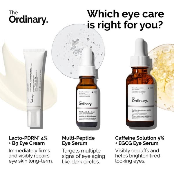 The Ordinary ad: Choose the Right Eye Serum.