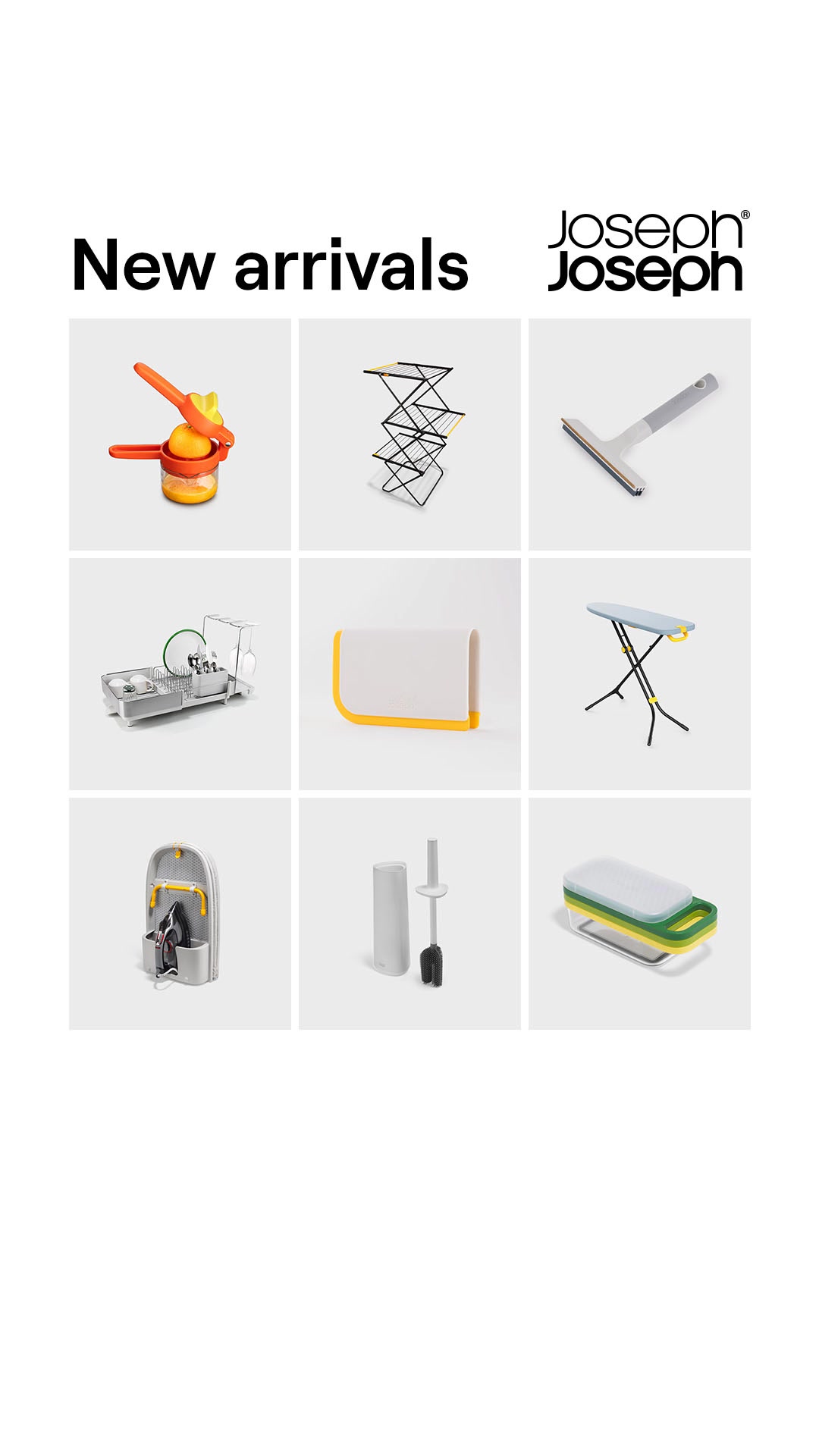 Joseph Joseph ad: New arrivals. New solutions.