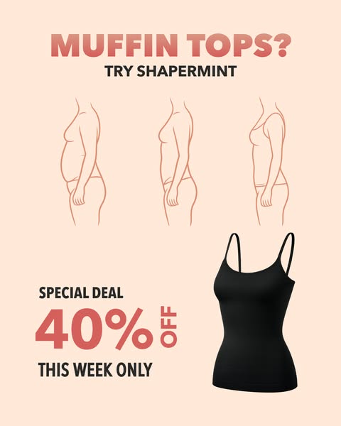Shapermint ad: 40% OFF ✨