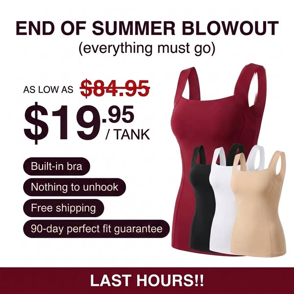 Maggie's Tanks ad: It’s a Braless 2026