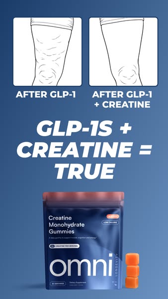 OMNI Longevity ad: Creatine Made Delicious 🍉 🍑