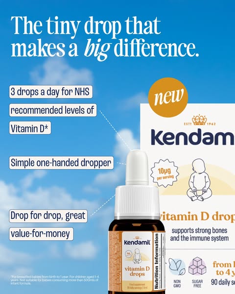 Kendamil ad: NEW Kendamil Vitamin D Drops ☀️