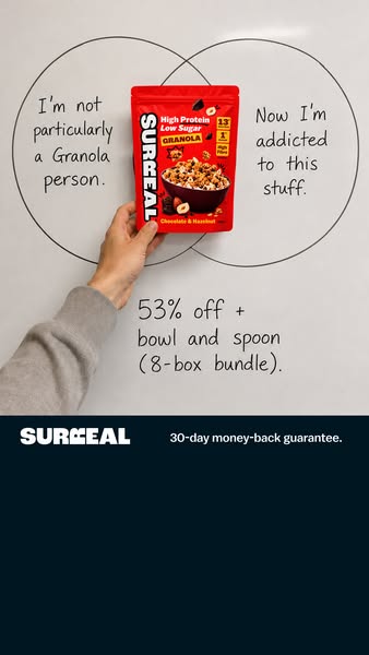 Surreal ad: Not 'Low Sugar'. Under 1g.