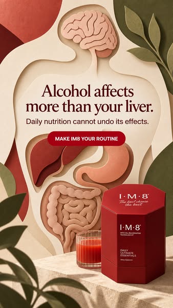 IM8 ad: Your Body Is Keeping Score.
