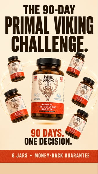 Primal Viking ad: Try this 6-week protocol before TRT 🚩