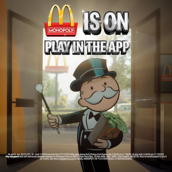 McDonald's ad: Play Monopoly at McDonald’s