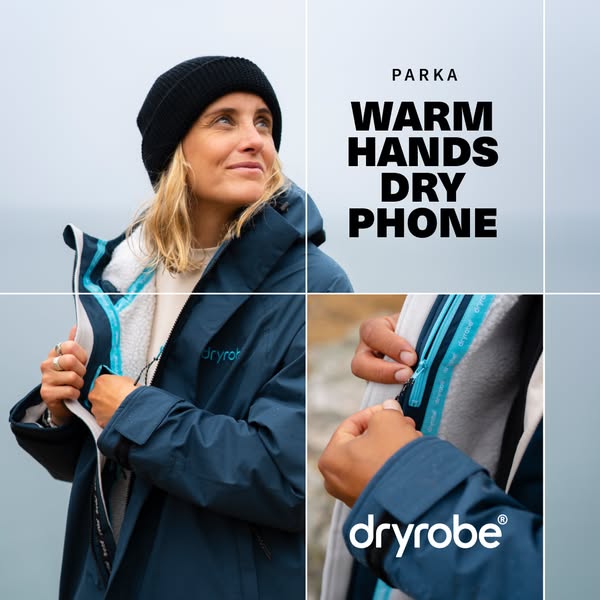 dryrobe ad: Dryrobe® weather protection. In a Parka.
